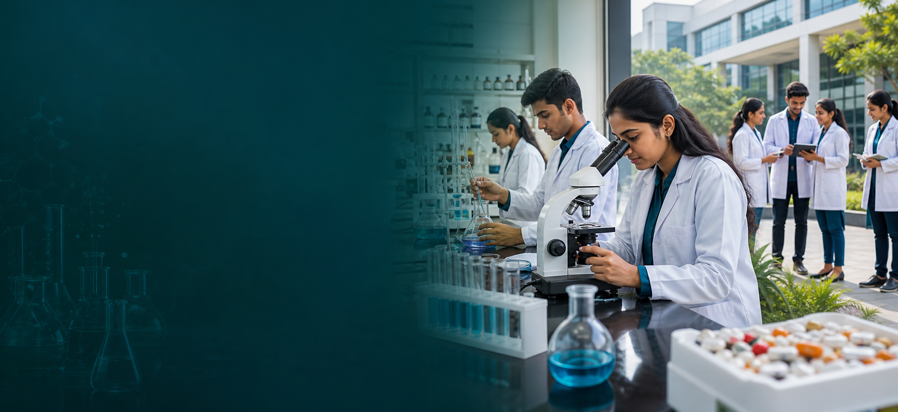 Krishna Teja Pharmacy College campus life